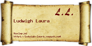 Ludwigh Laura névjegykártya